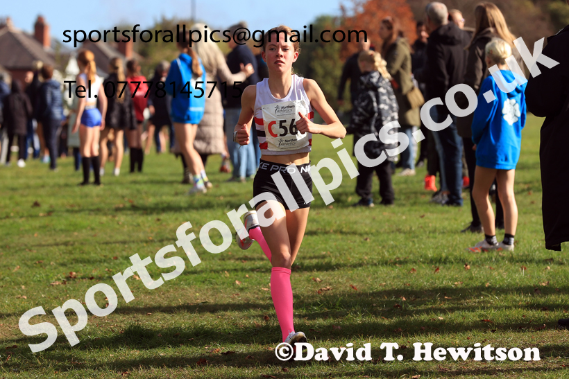 Girls Under-14s 2026 Northern Cross Country Relays, Graves Park, Sheffield. Photo: David T. Hewitson/Sports for All Pics
